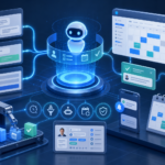AI assistant automating scheduling, messaging, and task workflows across apps and devices