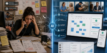 AI scheduling system reducing missed calls and double bookings