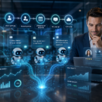 AI-powered sales automation workflow with lead capture, follow-up, CRM sync, and performance dashboards