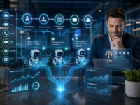 AI-powered sales automation workflow with lead capture, follow-up, CRM sync, and performance dashboards